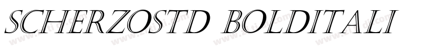 ScherzoStd BoldItali字体转换